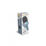 KidyWolf Μικρόφωνο Karaoke Επαναφορτιζόμενο Με Φως & Bluetooth Blue KDW-181245