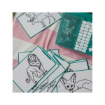 KIDYWOLF: Tablet ζωγραφικής με οθόνη LCD (30 κάρτες)- Animals Around The World KDW-182198