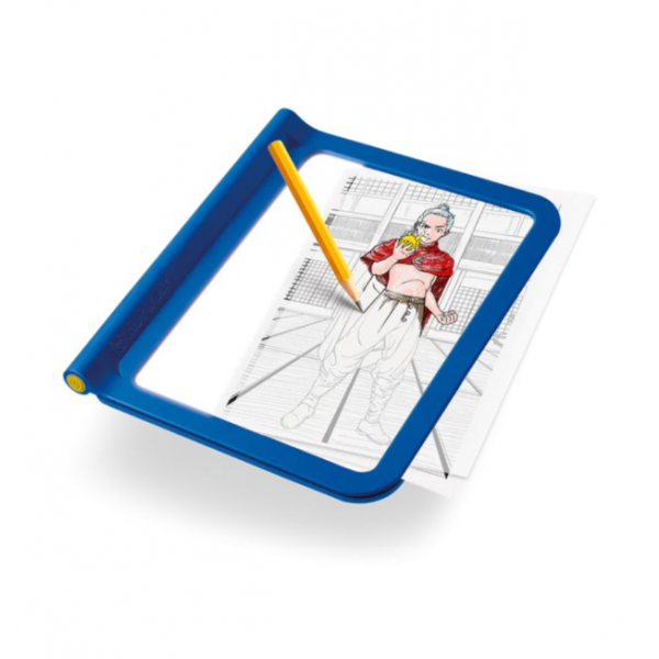 Kidywolf Tablet ζωγραφικής με φως 2 όψεων με οθόνη LΕD & μαυροπίνακα  Σχέδιο Χαρακτήρες Manga KDW-182549