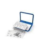 Kidywolf Tablet ζωγραφικής με φως 2 όψεων με οθόνη LΕD & μαυροπίνακα  Σχέδιο Χαρακτήρες Manga KDW-182549