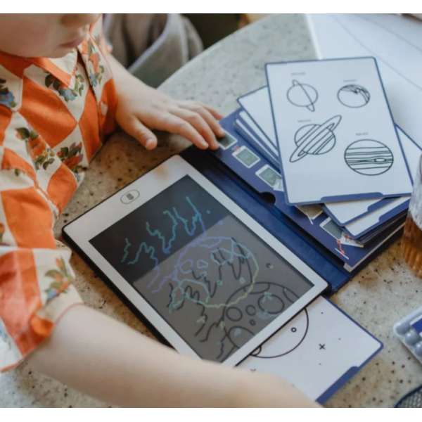 KIDYWOLF Tablet Ζωγραφικής με Οθόνη LCD (30 κάρτες) Galaxy KWD-182167