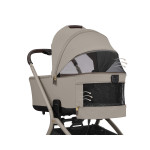 Kikka Boo Καρότσι 2in1 Goya Platinum με Πτυσσόμενο πορτ μπεμπέ Champagne 31001020169