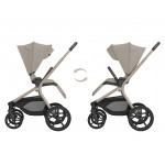 Kikka Boo Καρότσι 2in1 Goya Platinum με Πτυσσόμενο πορτ μπεμπέ Champagne 31001020169