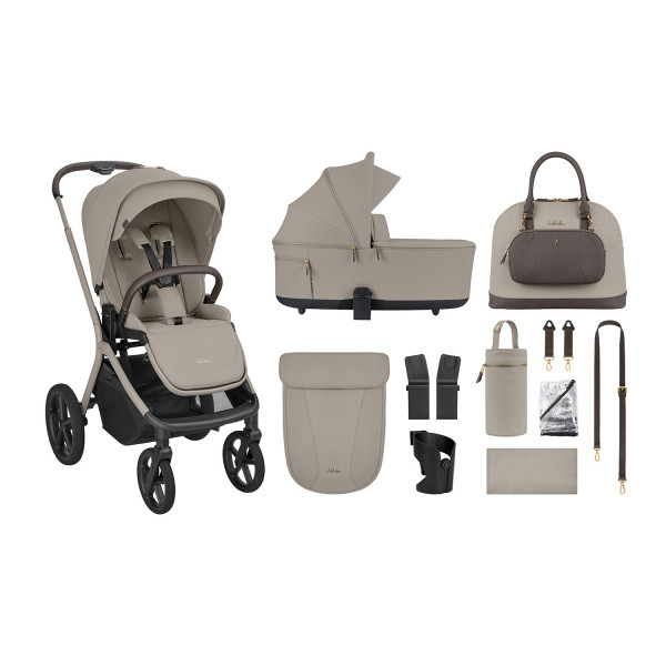 Kikka Boo Καρότσι 2in1 Goya Platinum με Πτυσσόμενο πορτ μπεμπέ Champagne 31001020169