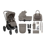 Kikka Boo Καρότσι 2in1 Goya Platinum με Πτυσσόμενο πορτ μπεμπέ Mocca 31001020170