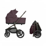 Kikka Boo Πολυκαρότσι 2in1 Goya Platinum με Πτυσσόμενο πορτ μπεμπέ Merlot 31001020173