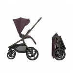 Kikka Boo Πολυκαρότσι 2in1 Goya Platinum με Πτυσσόμενο πορτ μπεμπέ Merlot 31001020173