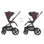 Kikka Boo Πολυκαρότσι 2in1 Goya Platinum με Πτυσσόμενο πορτ μπεμπέ Merlot 31001020173