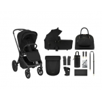Kikka Boo Πολυκαρότσι 2in1 Goya Platinum με Πτυσσόμενο πορτ μπεμπέ Noir 31001020174