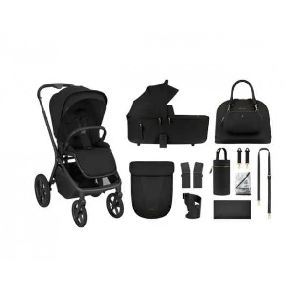 Kikka Boo Πολυκαρότσι 2in1 Goya Platinum με Πτυσσόμενο πορτ μπεμπέ Noir 31001020174