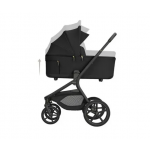 Kikka Boo Πολυκαρότσι 2in1 Goya Platinum με Πτυσσόμενο πορτ μπεμπέ Noir 31001020174