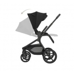 Kikka Boo Πολυκαρότσι 2in1 Goya Platinum με Πτυσσόμενο πορτ μπεμπέ Noir 31001020174