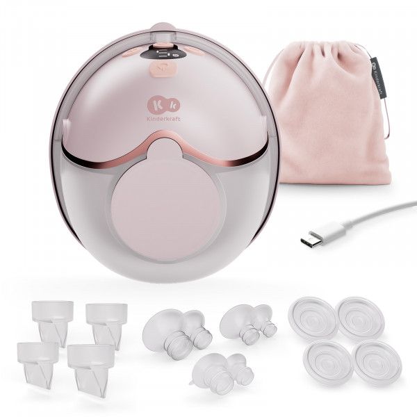 Kinderkraft Μονό Ηλεκτρικό Θήλαστρο MAMAFLOW Pink KEMAFL00PNK0000