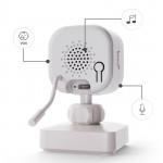 Kinderkraft Ενδοεπικοινωνία με Κάμερα φορητό  χωρίς Wi-Fi White KENITR00WHT0000