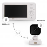 Kinderkraft Ενδοεπικοινωνία με Κάμερα φορητό  χωρίς Wi-Fi White KENITR00WHT0000