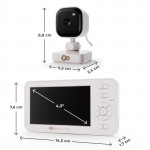 Kinderkraft Ενδοεπικοινωνία με Κάμερα φορητό  χωρίς Wi-Fi White KENITR00WHT0000