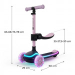 Kinderkraft Scooter Raket Up 2in1 Led Pink KRRAUP00PNK0000