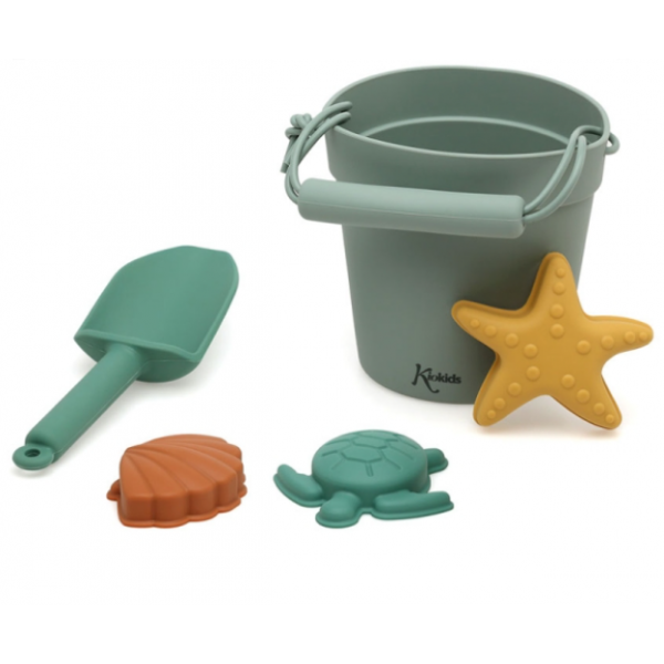 Kiokids Σετ Κουβαδάκια Παραλίας Green 5τμχ 3658