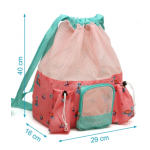 Kiokids Αδιάβροχη Τσάντα Παραλίας Ροζ Χελώνες 10L 3800