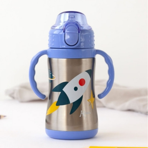 Kiokids Παγούρι Θερμός Με Λαβές Space Rocket 280ml.6+Μ 5053