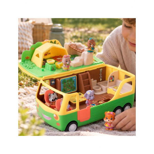 Klorofil Το αυτοκινούμενο τροχόσπιτο (camper van)-Jungle edition Εκπαιδευτικό παιχνίδι με 1 χαρακτήρα 700232F