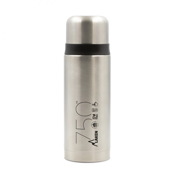 Laken Θερμός Υγρών 750ml Silver 1875S