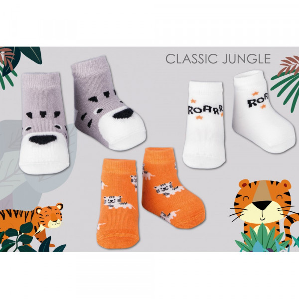 Le Babbuu Παιδικά Καλτσάκια Classic Jungle non-slip 18-24M SCN01503AS