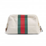CHILDHOME Νεσεσέρ Baby Necessities Canvas Off White Stripes Green/Red BR73467