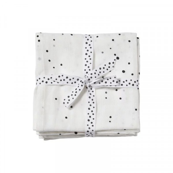 Done by Deer Κουβέρτα Φασκιώματος Σετ 2 Τμχ  120 x 120 cm Dreamy Dots White BR74365