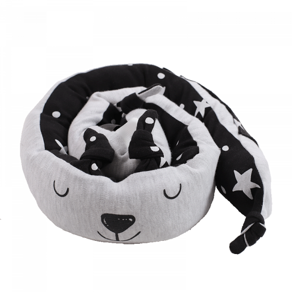 Minene Πολυχρηστικό Μαξιλάρι Light Grey Mini Snuggly Snake 105εκ. 19303003040OS