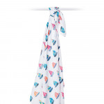 Lulujo Μουσελίνα Sailboats Swaddling Blanket LJ428