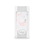 Lulujo Μουσελίνα Swan Swaddling Blanket LJ429