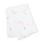 Lulujo Μουσελίνα Swan Swaddling Blanket LJ429