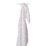 Lulujo Μουσελίνα Swan Swaddling Blanket LJ429