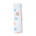 Lulujo Μουσελίνα Rainbow Sky Swaddling Blanket LJ440