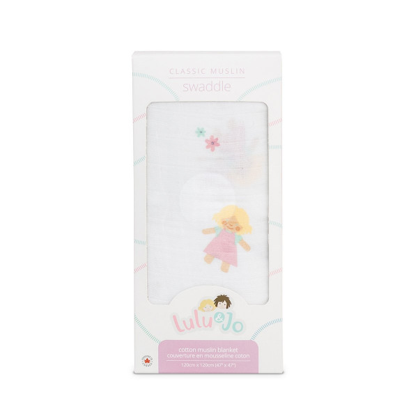 Lulujo Μουσελίνα Lulu Swaddling Blanket LJ448