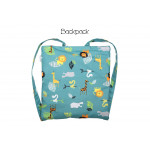 FlapJackKids Πετσέτα Παραλίας Backpack – Green Zoo FJKTB572