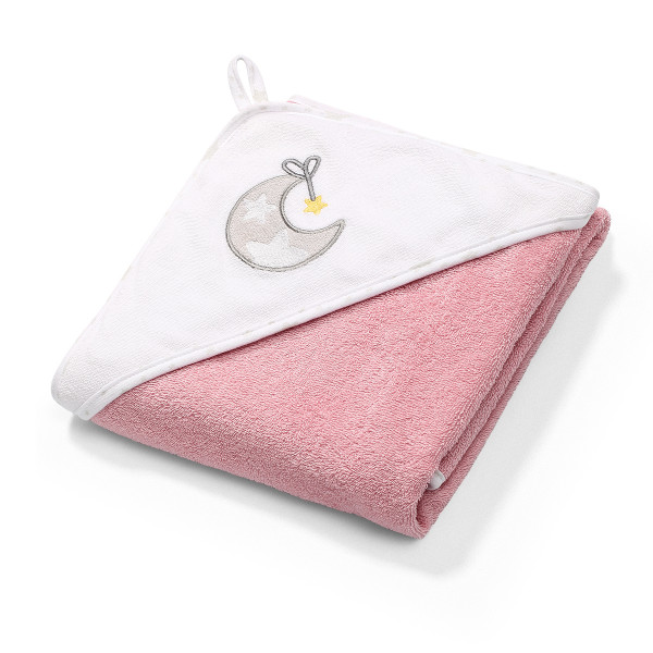BabyOno Πετσέτα με κουκούλα Pink 76x76 BN141/10