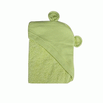 Minene Πετσέτα με κουκούλα για νεογέννητο Πράσινο Αρκουδάκι 300001