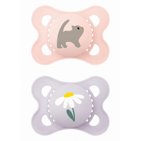 Mam Πιπίλα Original Σιλικόνης 2-6 μηνών Ροζ 100SGc