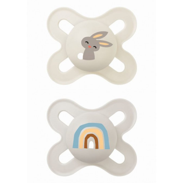 MAM Πιπίλα Start Σιλικόνης 0-2 μηνών Κρεμ 125SUc