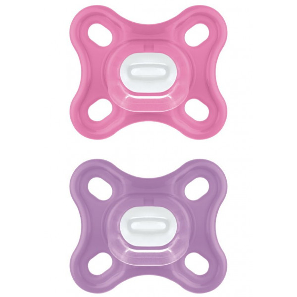 MAM Πιπίλα Σιλικόνης Comfort 0-2m Ροζ 126SG