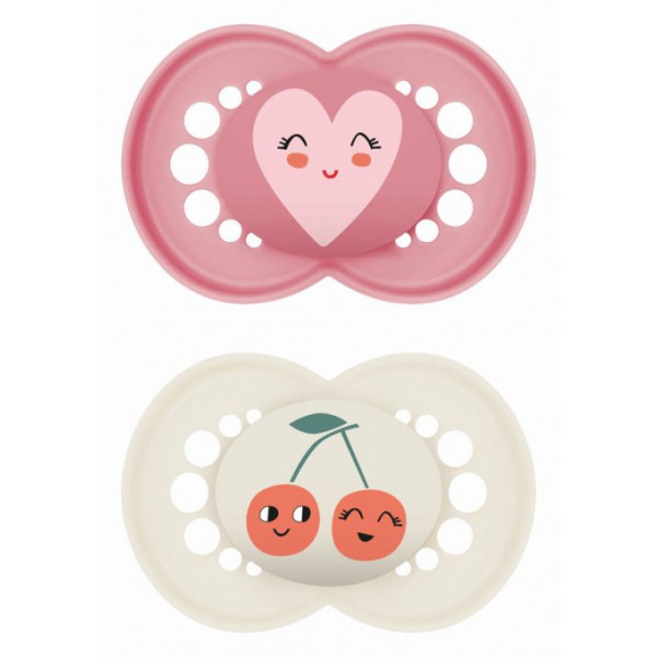 MAM Πιπίλα Original Σιλικόνης 6-16 μηνών Ροζ 150SGc