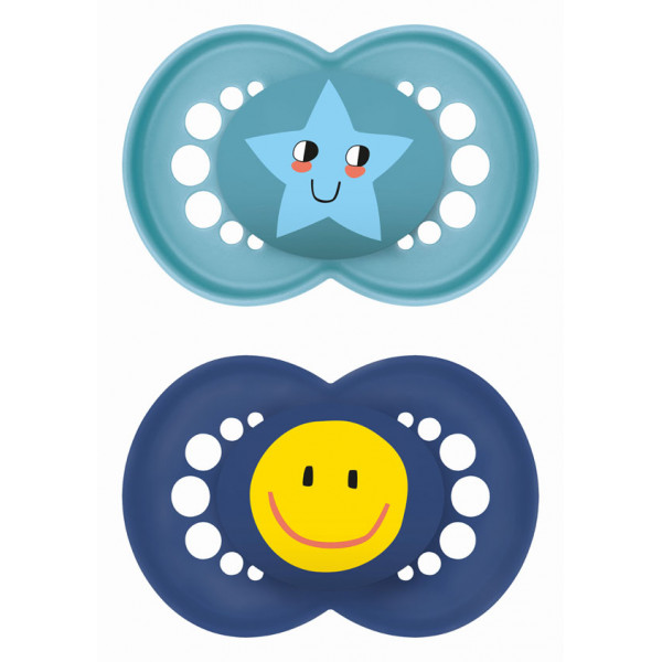 MAM Πιπίλα Original Σιλικόνης 6-16 μηνών Γαλάζιο 150SBc