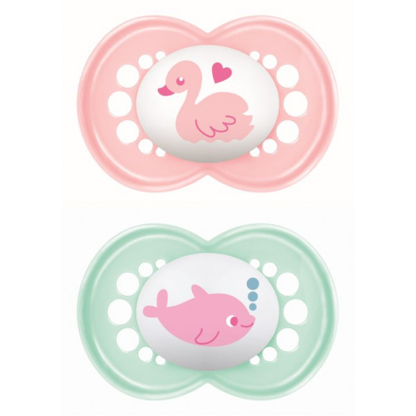 Mam Πιπίλα Original Καουτσούκ 6-16m Ροζ 151LGc