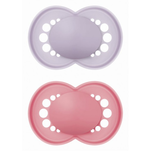 MAM Πιπίλα Colours of Nature Σιλικόνης 6-16 μηνών Μωβ 178SGc