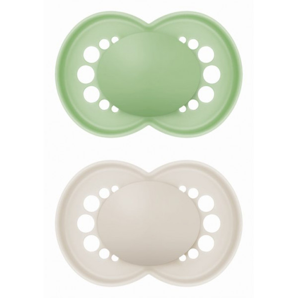 MAM Πιπίλα Original Unprinted Σιλικόνης 6-16m Μπλε 178SUc