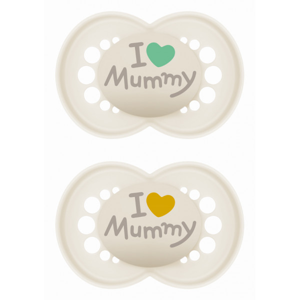 MAM Πιπίλα Ι Love Mummy & Daddy Σιλικόνης 16+ μηνών 265SU2c