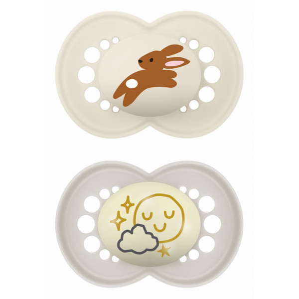 Mam Σετ Πιπίλες Day & Night 16m+ Κρεμ 274SUc