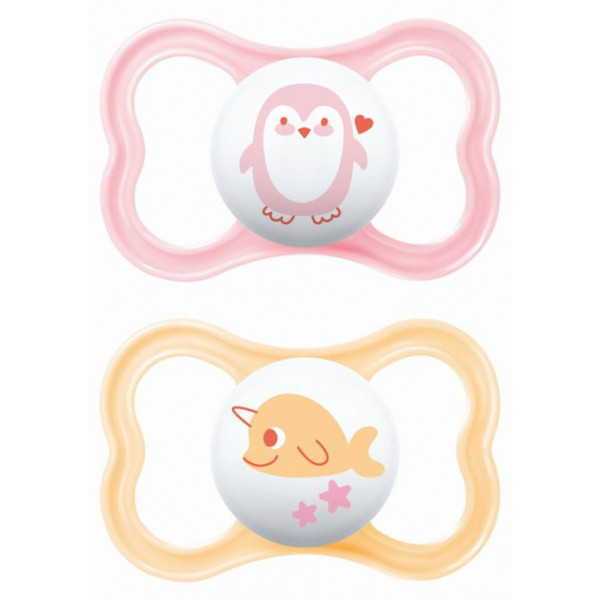 MAM Πιπίλα Air Σιλικόνης 16+ μηνών Ροζ 275SGc